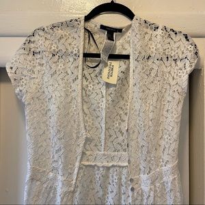 F21 long lace boho top